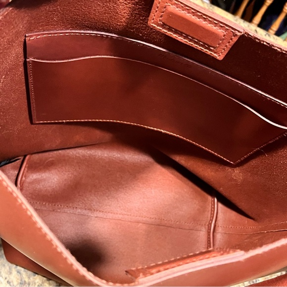 Madewell The Essential Bucket Bag Leather Brown NWOT - Picture 9 of 10